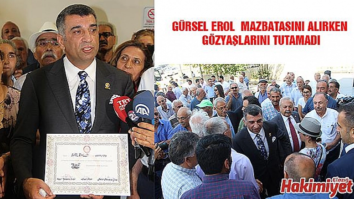 Gürsel EROL Gözyaşlarını Tutamadı