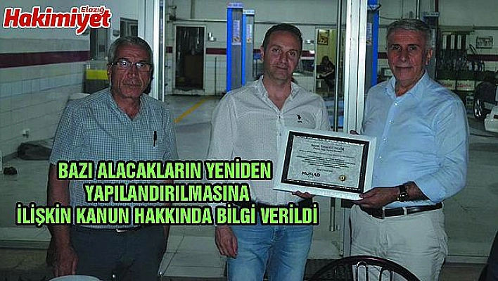 MÜSİAD Elazığ'da Yeniden Yapılandırma Kanunu Anlatıldı