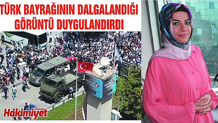 ŞEHİDİN NAAŞI GEÇERKEN DUYGULANDIRAN GÖRÜNTÜ