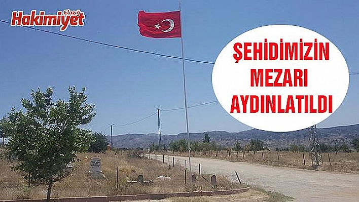 ŞEHİT SEKİN'İN KABRİNİN BULUNDUĞU MEZARLIK AYDINLATILDI 