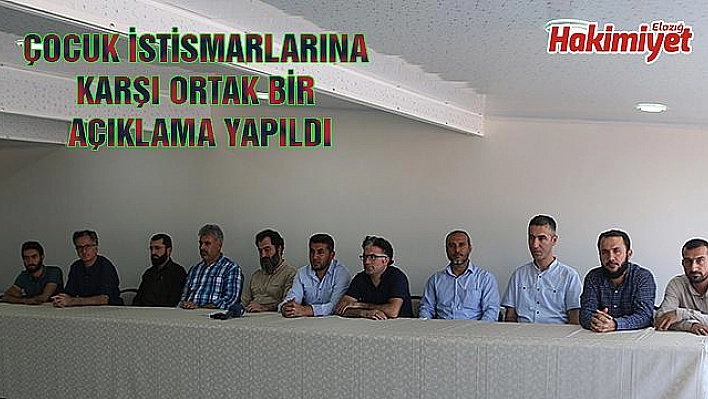 SİVİL TOPLUM ÖRGÜTLERİNDEN ÇOCUK İSTİSMARINA KARŞI ORTAK AÇIKLAMA