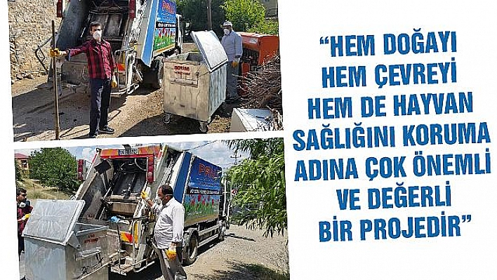 'TEMİZ KÖY, TEMİZ ÇEVRE, TEMİZ PALU' SLOGANIYLA ÇÖPLER TOPLANMAYA BAŞLANDI