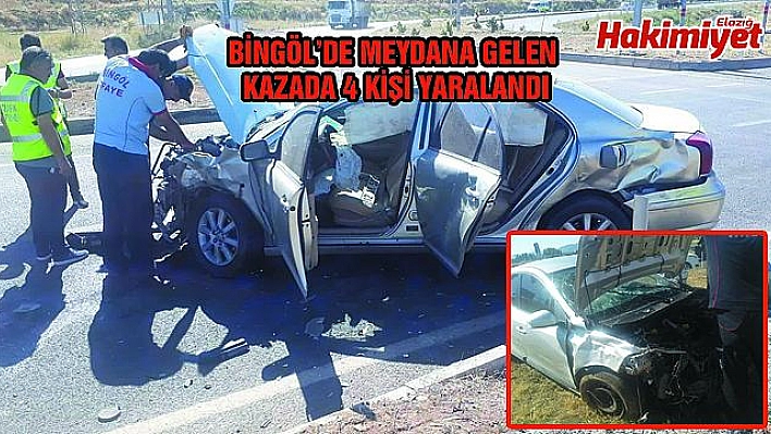 TRAFİK KAZASI: 4 YARALI