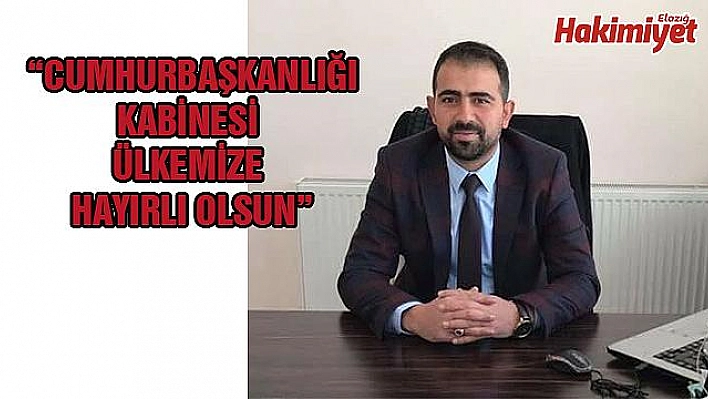 YENİ SİSTEM VE  YENİ KABİNE HAYIRLI OLSUN