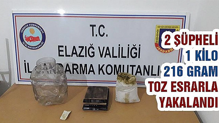  2 ŞÜPHELİ TOZ ESRARLA YAKALANDI