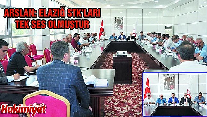 ELAZIĞ STK'LARINDAN ORTAK KARAR