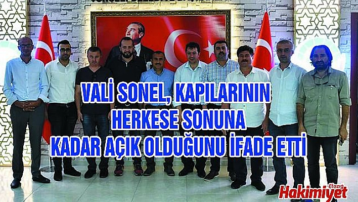 İHA BÖLGE VE HABER MÜDÜRLERİ, VALİ SONEL'LE BİR ARAYA GELDİ