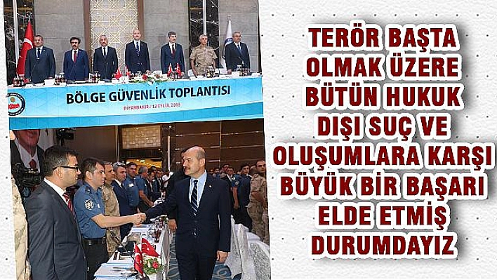 İÇİŞLERİ BAKANI SOYLU, DİYARBAKIR'DA BÖLGE GÜVENLİK TOPLANTISINA KATILDI