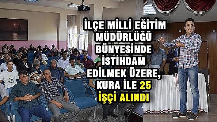 İŞKUR PALU MİLLİ EĞİTİM KURALARI ÇEKİLDİ