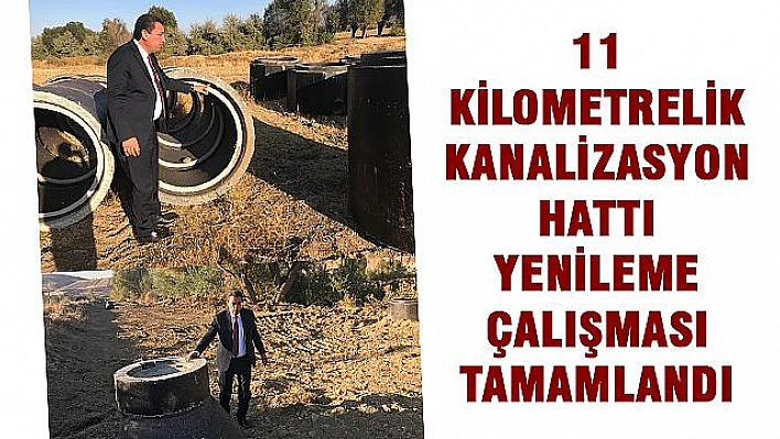 KANALİZASYON HATTI ÇALIŞMALARI TAMAMLANDI