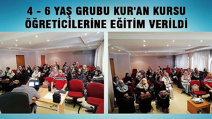 KUR'AN KURSU ÖĞRETİCİLERİNE  '' ERKEN ÇOCUKLUK DÖNEMİNDE MAHREMİYET '' EĞİTİMİ VERİLDİ