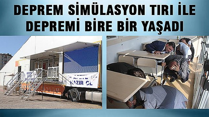 VATANDAŞLAR DEPREMİ SANAL SİMÜLASYONLA YAŞADI