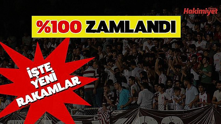 Bilet fiyatlarına %100 zam!