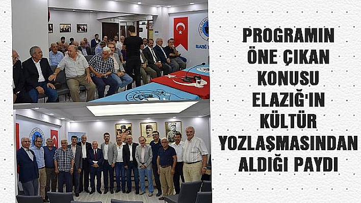 ELAZIĞ TÜRK OCAĞINDA 'ŞEHİR VE KÜLTÜR' KONULU PANEL GERÇEKLEŞTİ