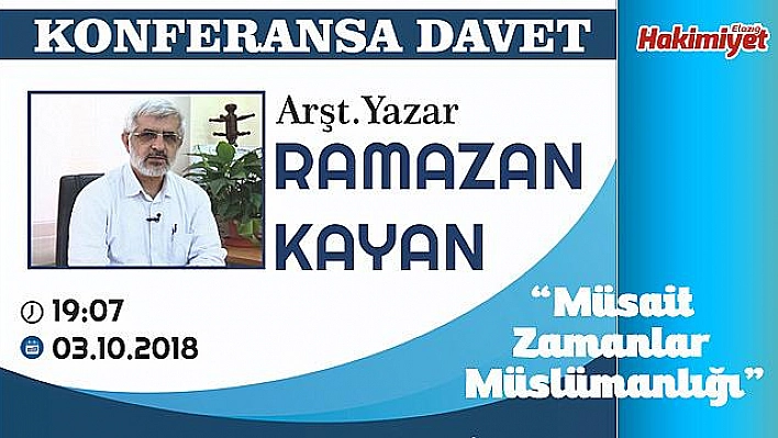 İLİM YAYMA CEMİYETİNDEN KONFERANS