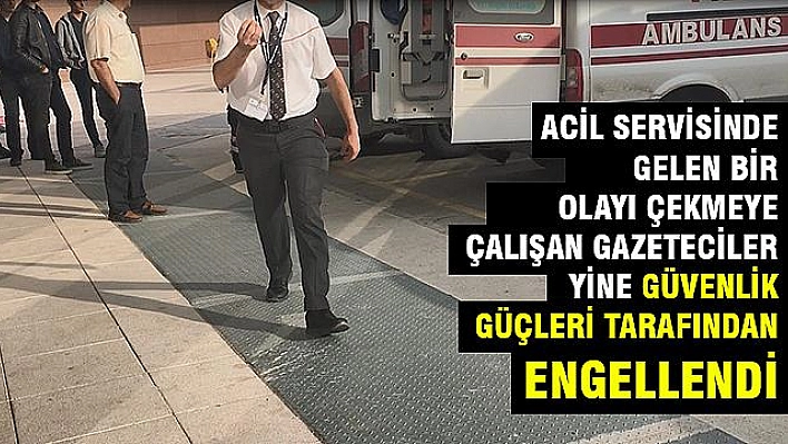 Şehir Hastanesinde Gazetecilere Çekim Yasağı!