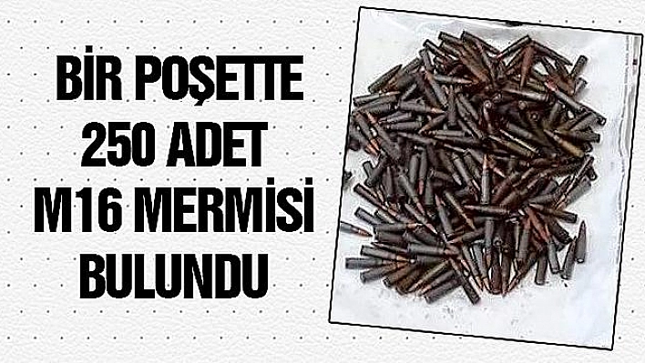 250 ADET M16 MERMİSİ BULUNDU