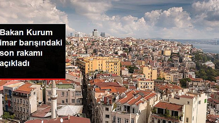 Bakan Kurum İmar Barışındaki Son Rakamı Açıkladı