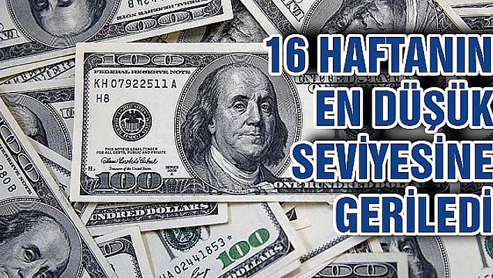 Dolar/TL, son 16 haftanın en düşük seviyesine geriledi