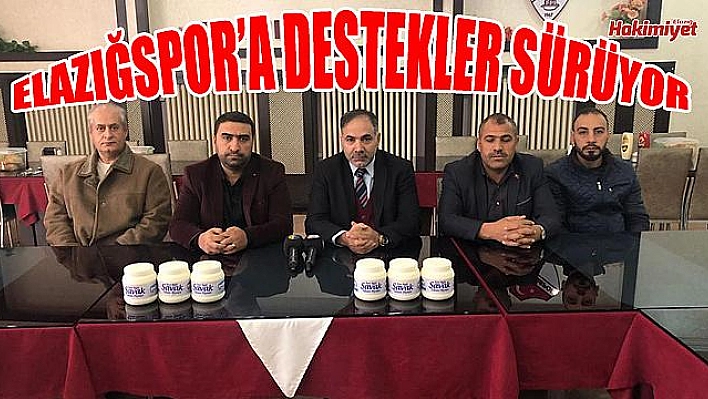 Elazığspor'a peynir desteği