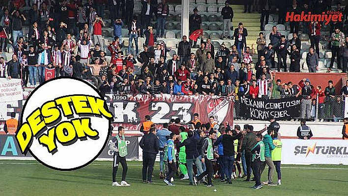 Elazığspor tribünleri yine bomboş!