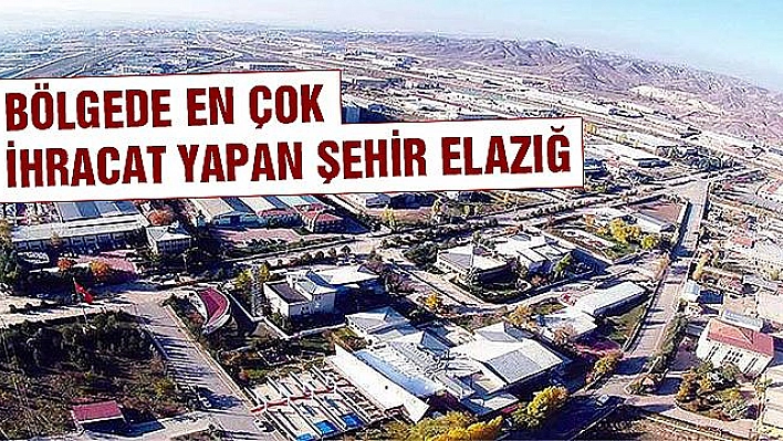 EN ÇOK İHRACAT YAPAN İL ELAZIĞ