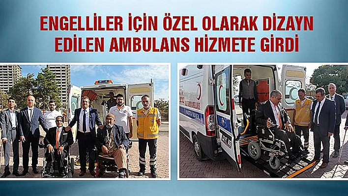 ENGELLİLER İÇİN ÖZEL AMBULANS