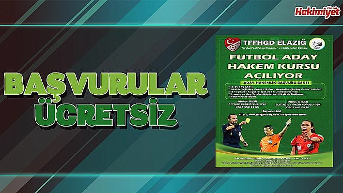 Futbol Aday Hakem Kursu açılıyor