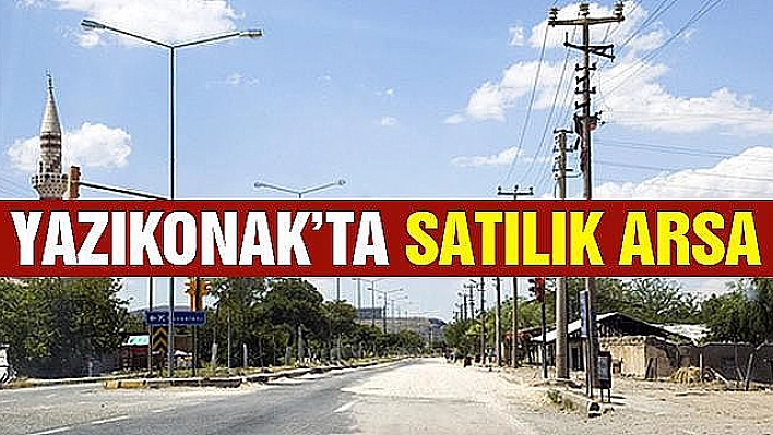 Yazıkonak'ta satılık arsa