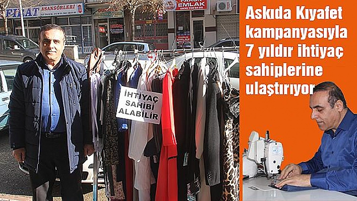 65 yaşındaki terzi, 'Askıda Kıyafet' ile ihtiyaç sahiplerini sevindiriyor