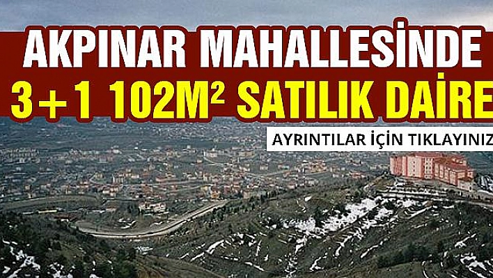 Akpınar Mahallesinde 3+1 satılık daire