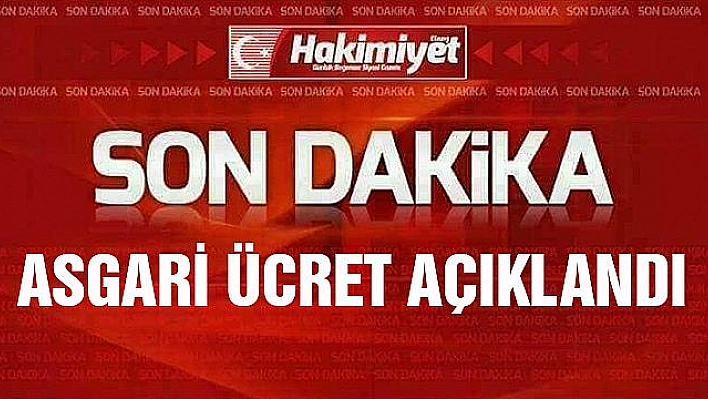 Asgari Ücret Açıklandı