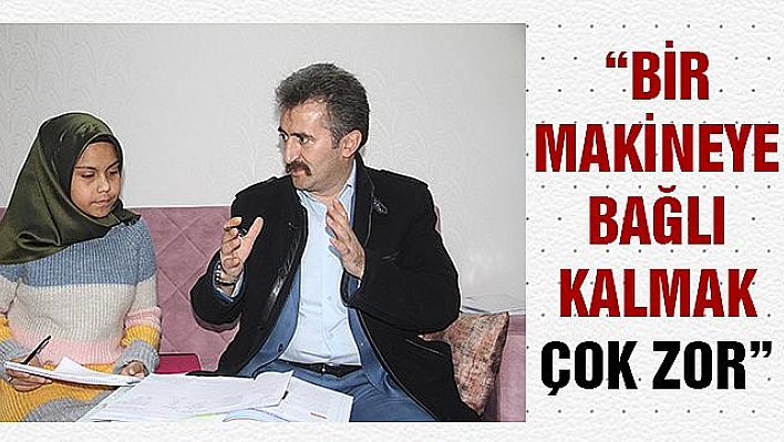 Böbrek nakli bekleyen Merve, evde eğitimle okuluna devam ediyor