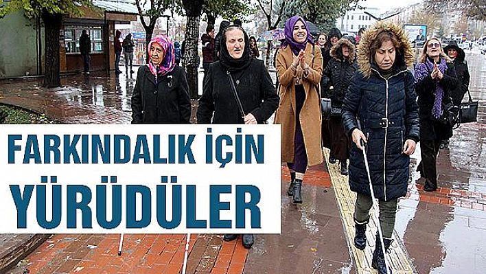 ENGELLİ KADINLAR FARKINDALIK İÇİN YÜRÜDÜ