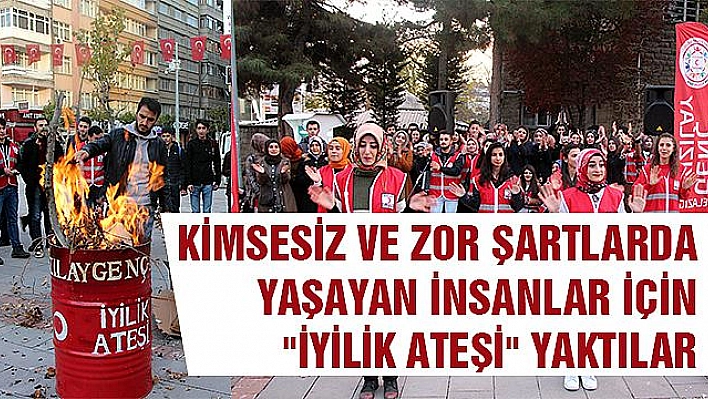 Genç Kızılay İyilik Ateşi Yaktı