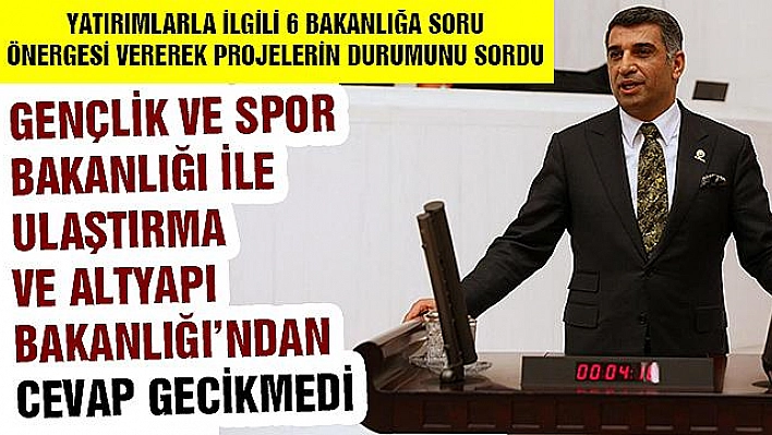 İKİ BAKANLIKTAN MİLLETVEKİLİ EROL'UN SORULARINA YANIT