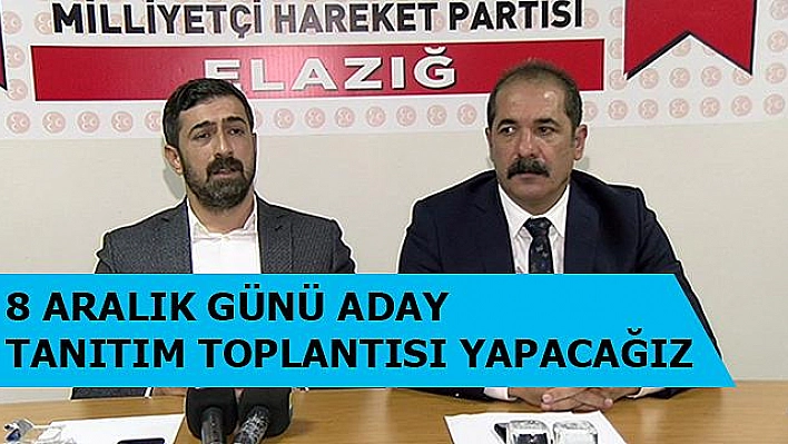 MHP, ADAY TANITIM TOPLANTISI DÜZENLİYOR