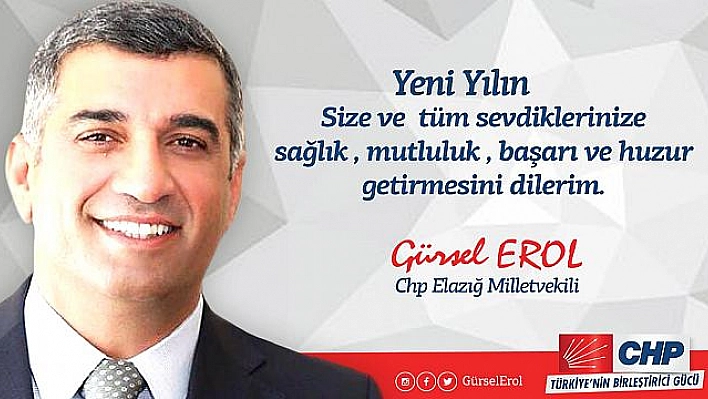 Milletvekili Erol'dan yeni yıl mesajı 