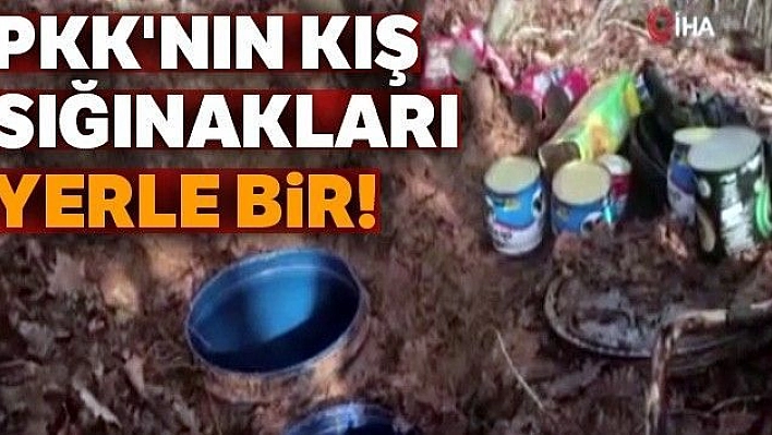 PKK'nın kış sığınakları imha edildi