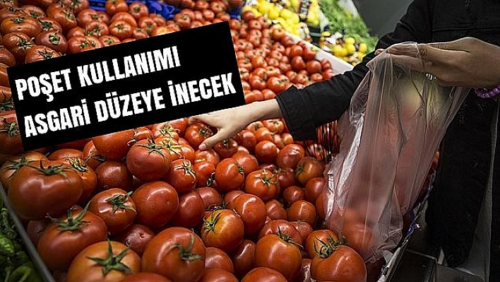 Poşetler sadece manav, şarküteri ve ekmek için ücretsiz olacak