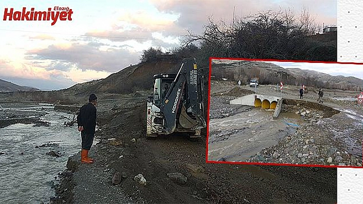 SEL YOLU KAPATTI, VATANDAŞLAR MAHSUR KALDI