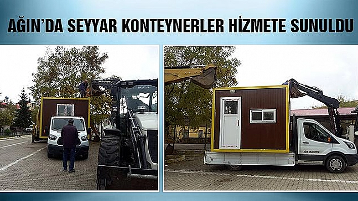 SEYYAR KONTEYNERLER HİZMETE GİRDİ