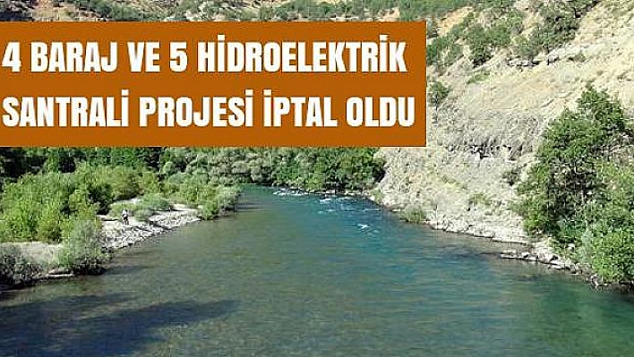 Tunceli'deki HES Projesi İptal Edildi