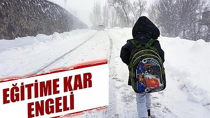 Elazığ'da Eğitime  Ara Verildi