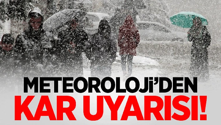 Meteorolojiden 5 il için kar uyarısı