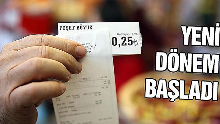 Ücretli Plastik Poşet Dönemi Başladı