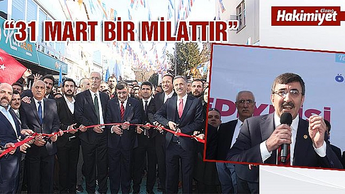 AK PARTİLİ YILMAZ: '31 MART BİR MİLATTIR'