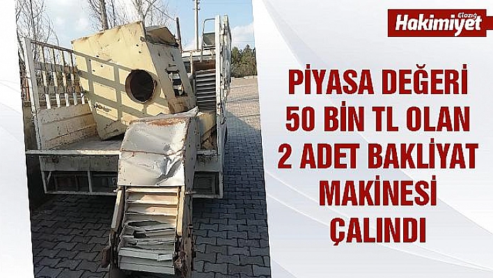 Bakliyat makinesi hırsızlığına 2 gözaltı