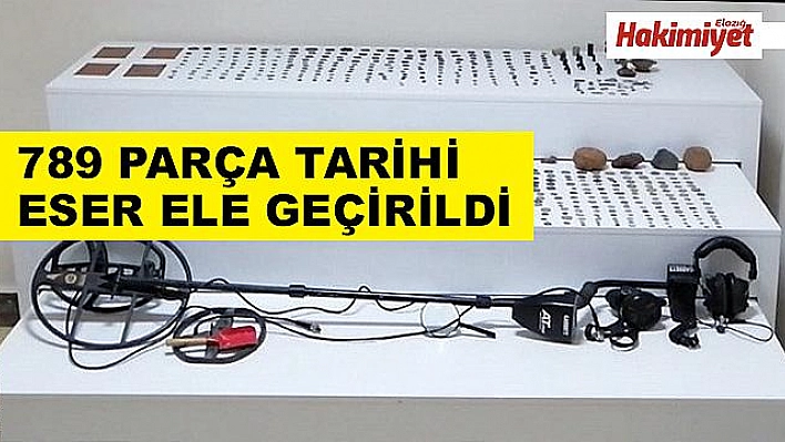 Elazığ'da 789 parça tarihi eser ele geçirildi