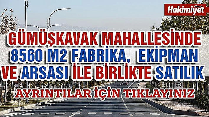 Gümüşkavak Mahallesinde Satılık Fabrika